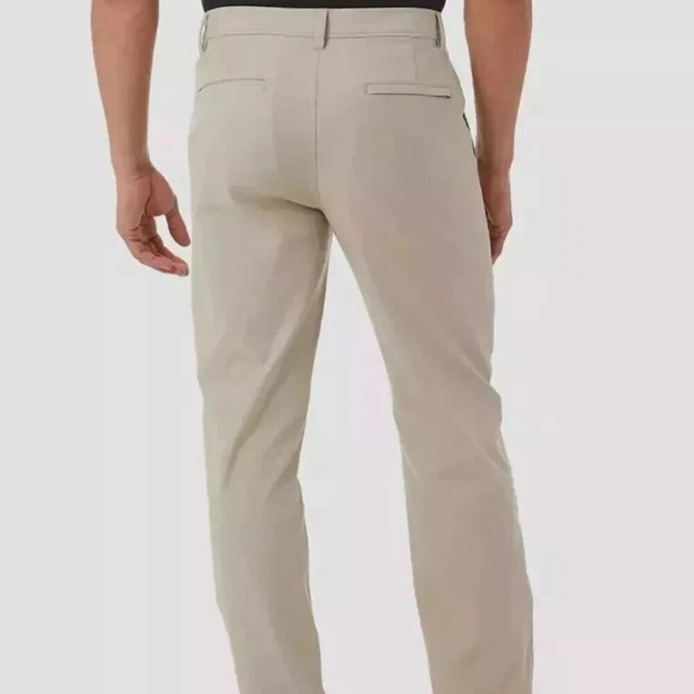 32 Degrees Men's Cool Regular Fit Stretch Zip Pocke Chino Pant: Tan - 40x29